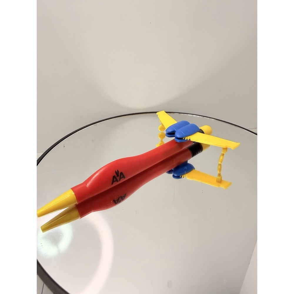 Vintage AA American Airlines Plane Shaped Pen Foldable Wings Aviation Souvenir